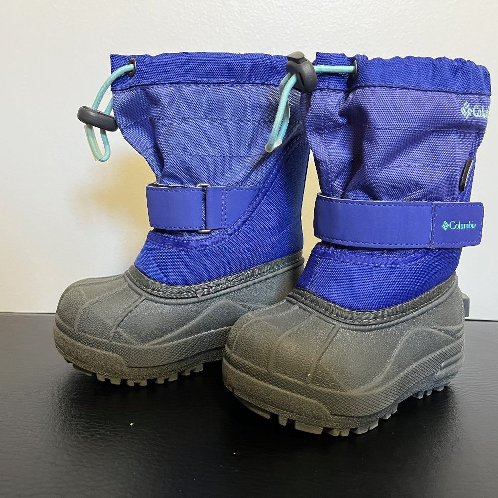 Columbia Kids Purple and Gray Snow Boots